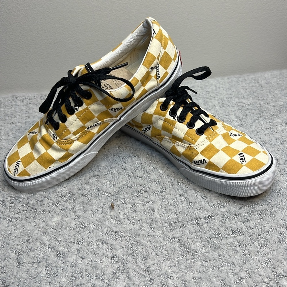 Mens Vans Era Big Check Yolk Yellow - EUC! Unisex - Crosslisted - Picture 15 of 16
